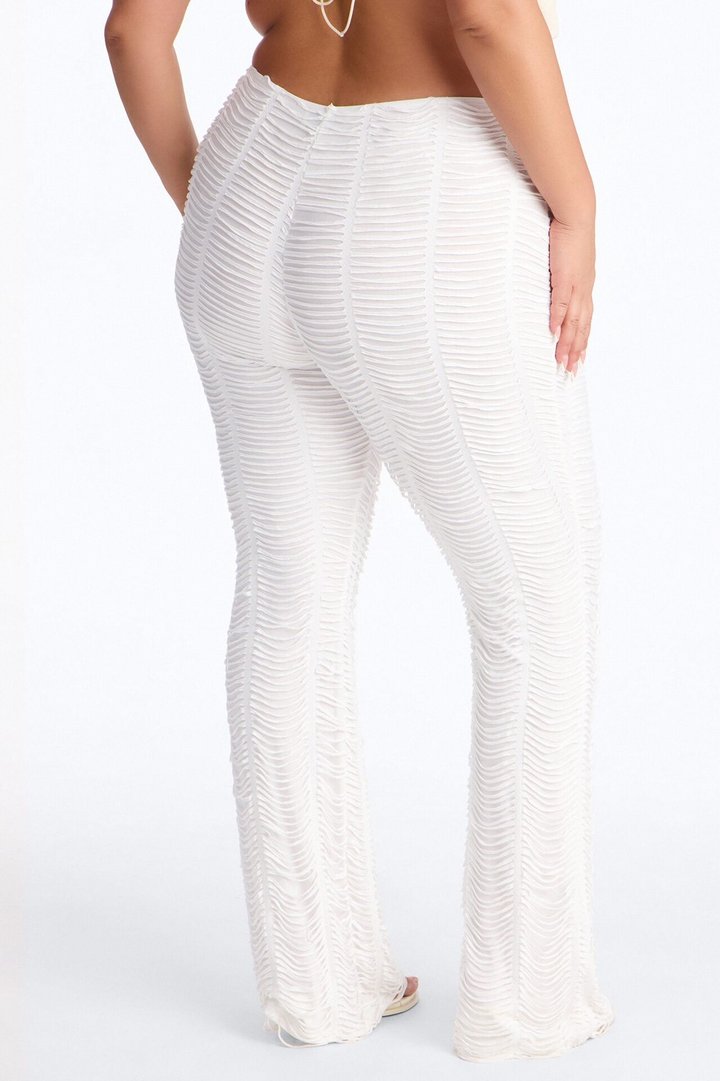 Harlow Low Rise Straight Leg Pant - White