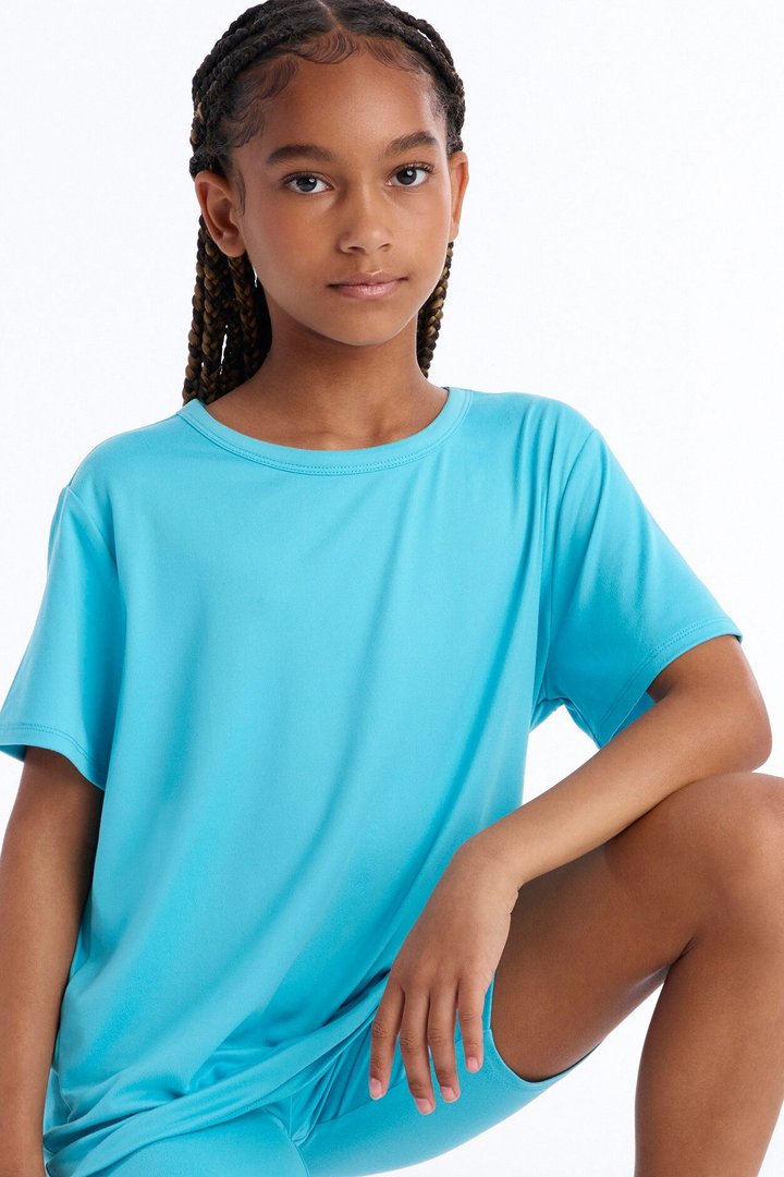 Mini Weekend Vibes Short Set - Aqua