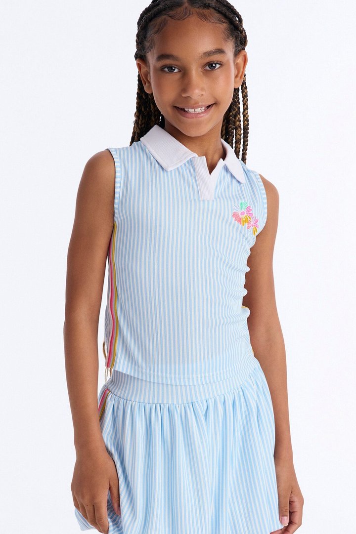 Mini Giving My All Skort Set - Light Blue