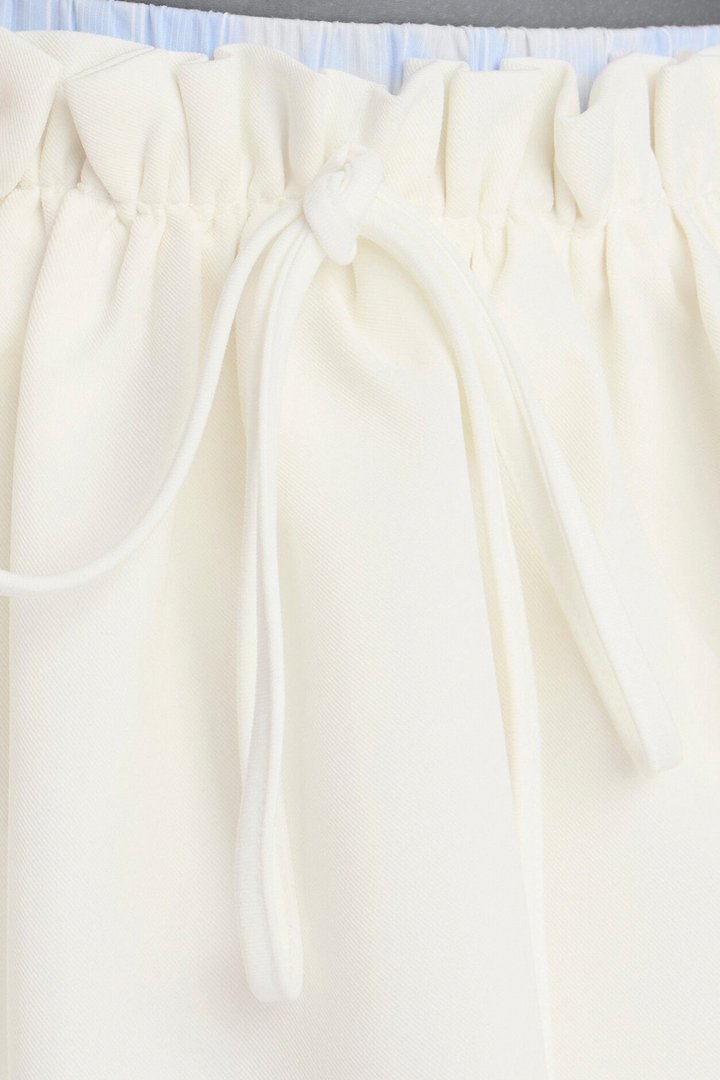 Mini Feeling Sporty Exposed Boxer Waistband Skort - Cream/combo