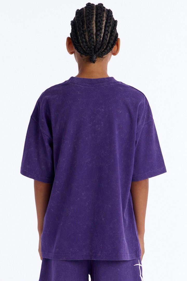 Mini Royalty Rule Short Sleeve Tee - Purple