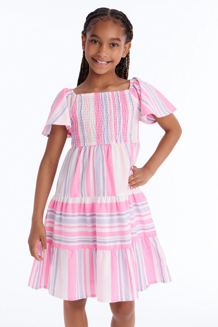 Mini Sunny Afternoon Dress - Pink/combo