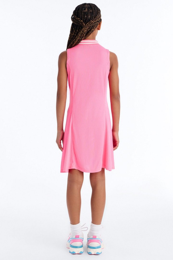 Mini Achieving It All Sleeveless Shirt Dress - Pink
