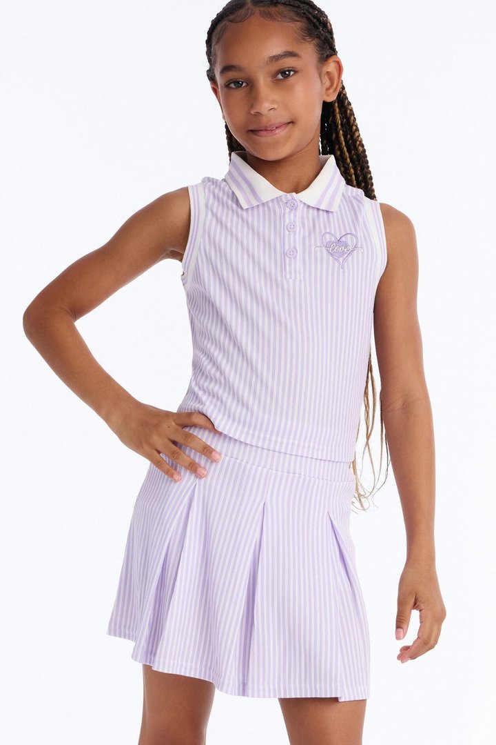 Mini I Just Love It Skort Set - Lilac