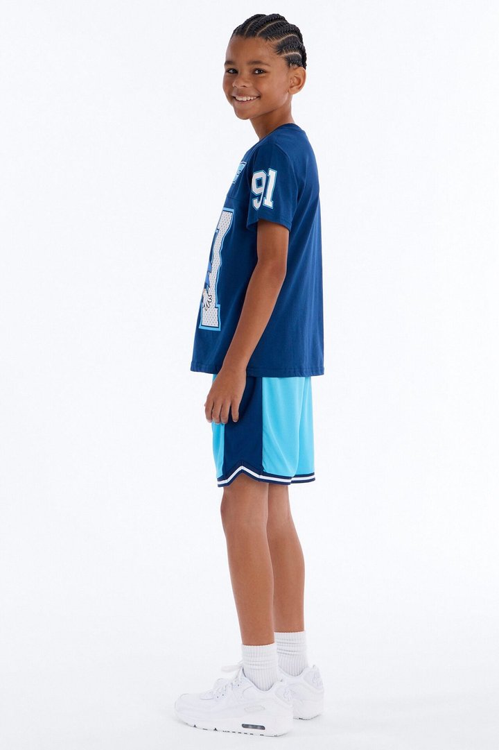 Mini Sonic 91 Jersey And Short Set - Navy/combo