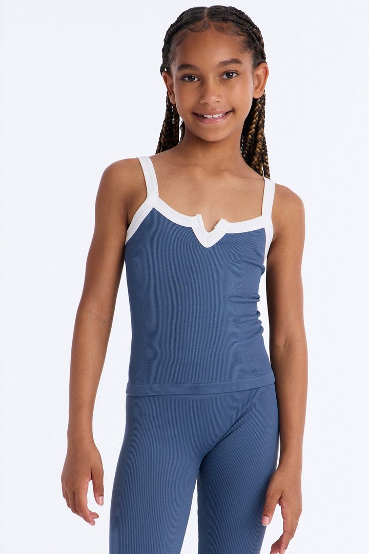 Mini Move In Style Seamless Legging Set - Indigo