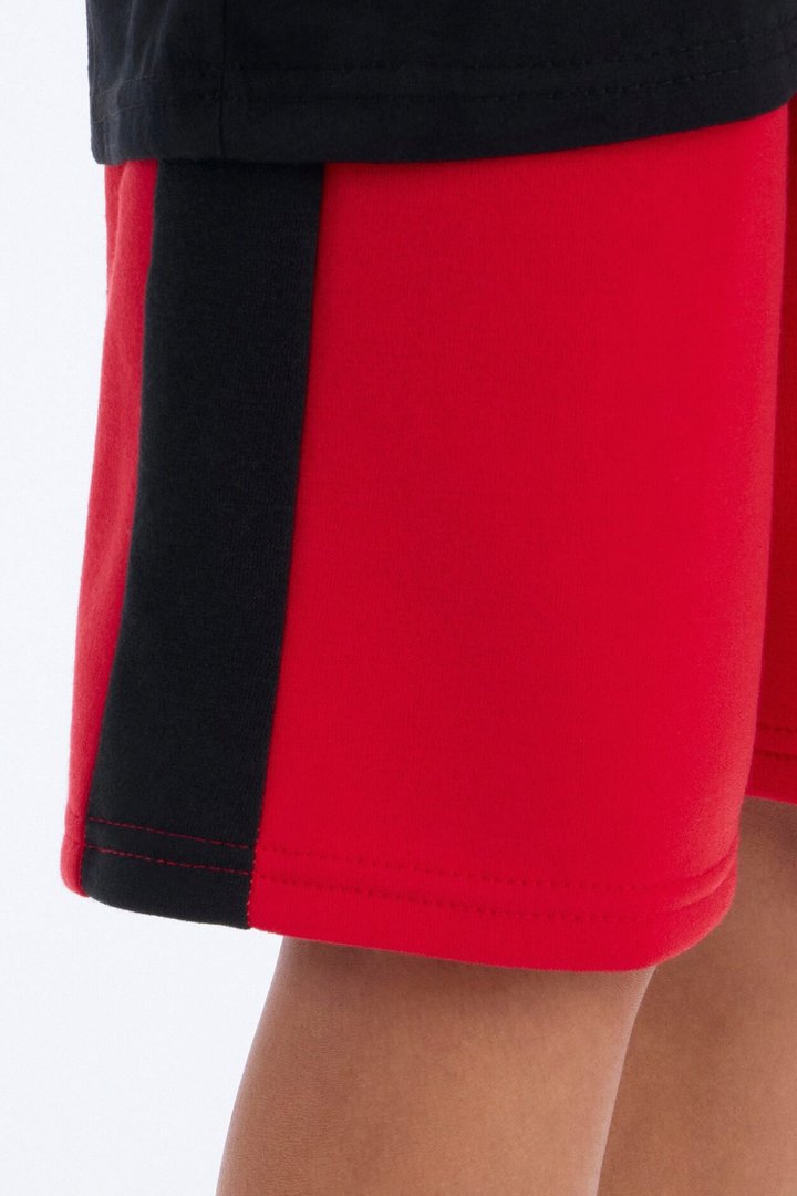 Mini Social Savage Short Set - Black/Red
