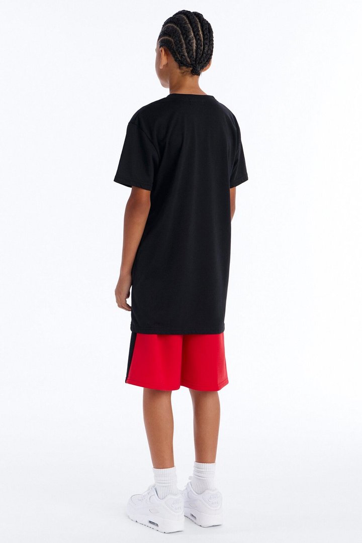 Mini Social Savage Short Set - Black/Red