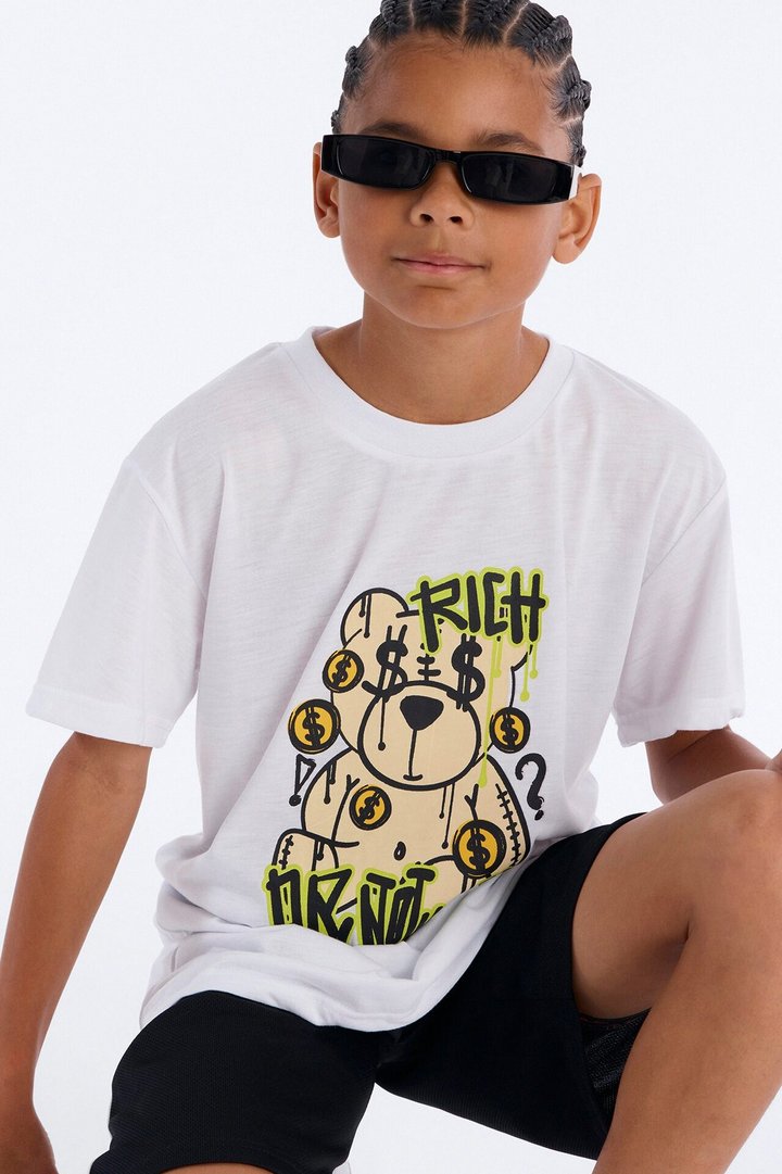 Mini Rich Or Nothing Short Set - White/Black