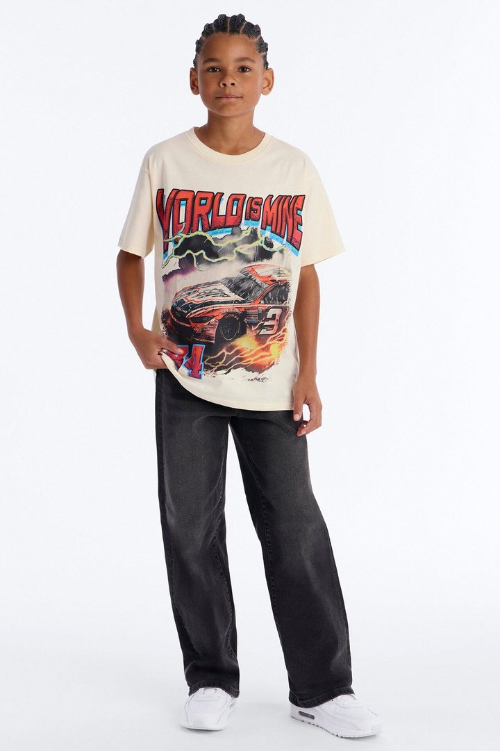 Mini Worlds Mine 44 SS Tee - Off White