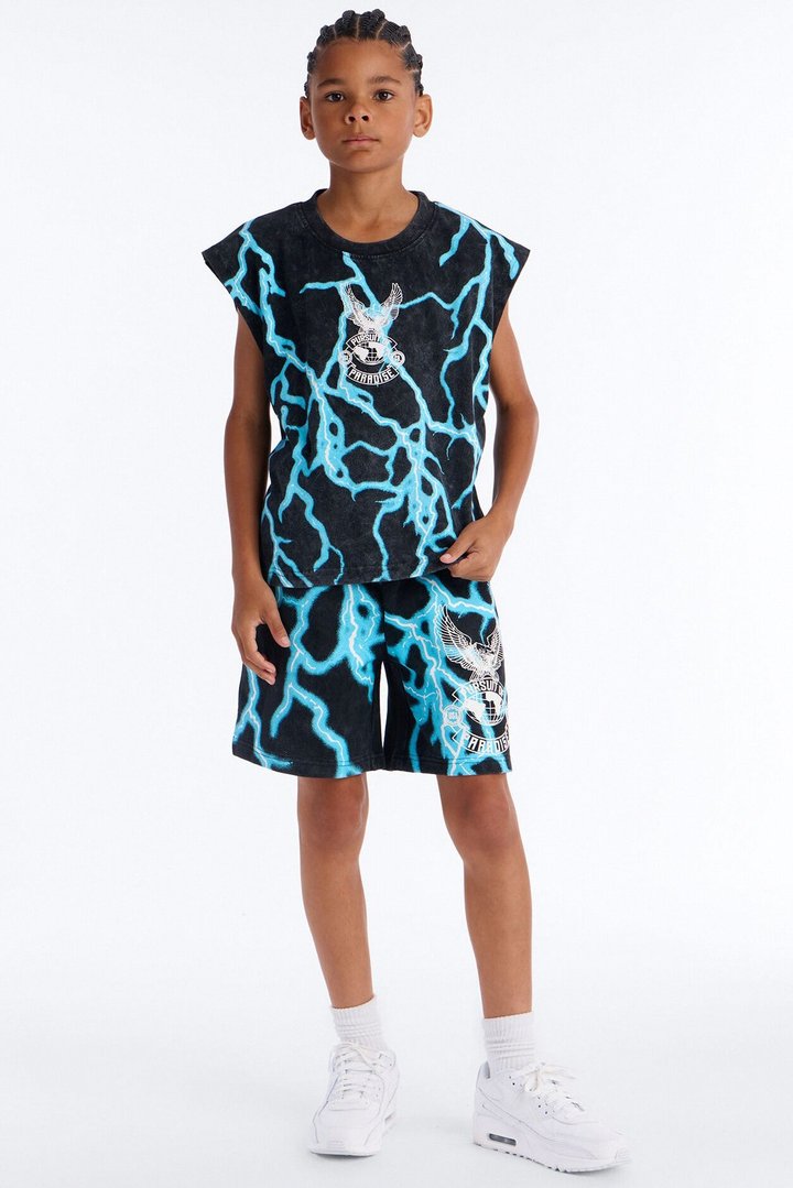 Mini Thunder Bird Sweatshorts - Black