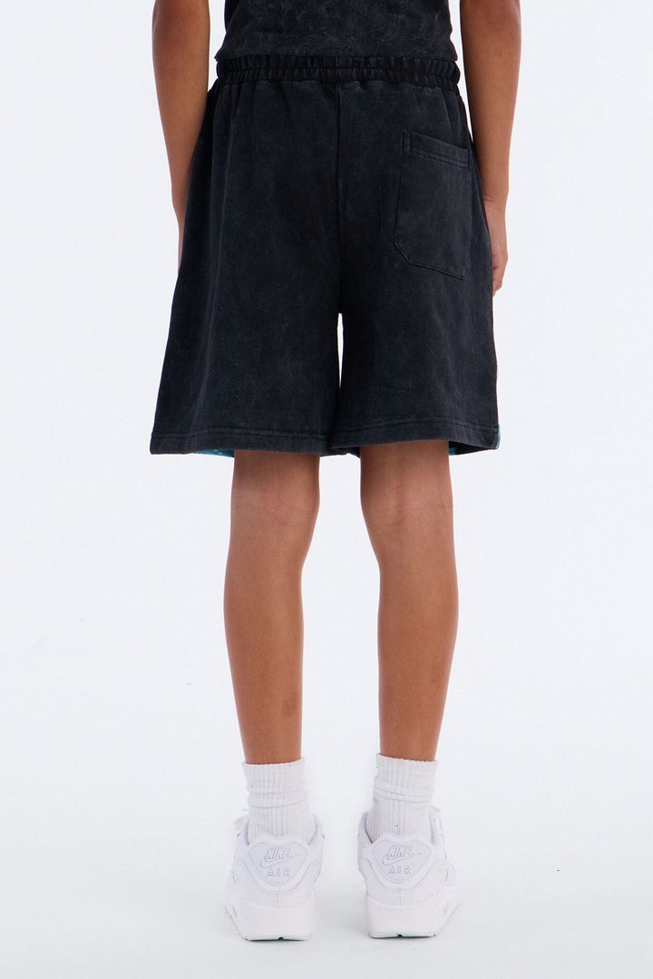 Mini Thunder Bird Sweatshorts - Black