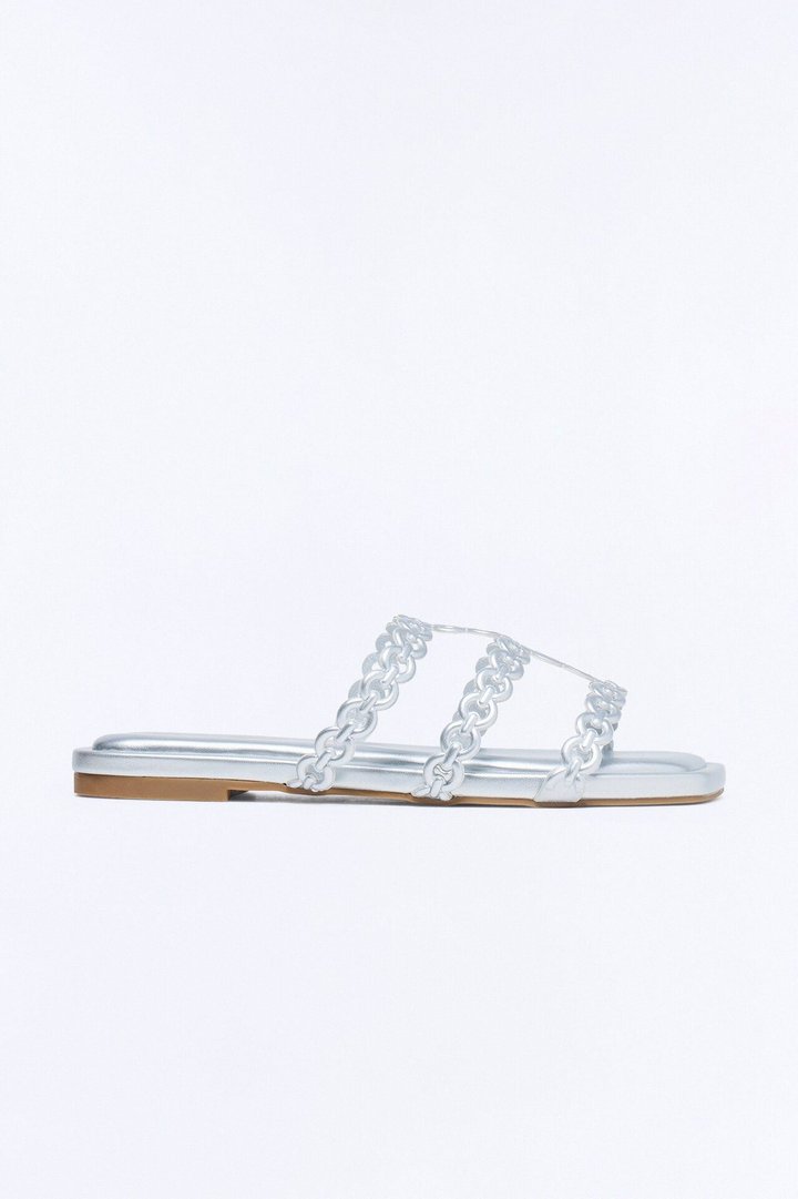 Kemper Chain Sandals - Silver