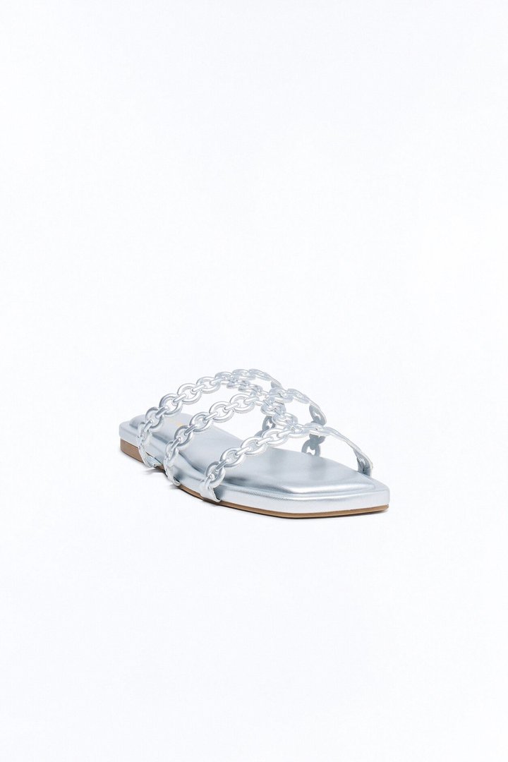 Kemper Chain Sandals - Silver