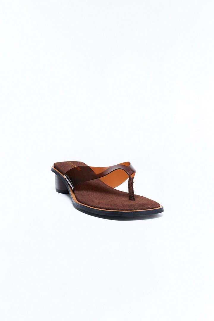 Azaria Thong Heels - Brown