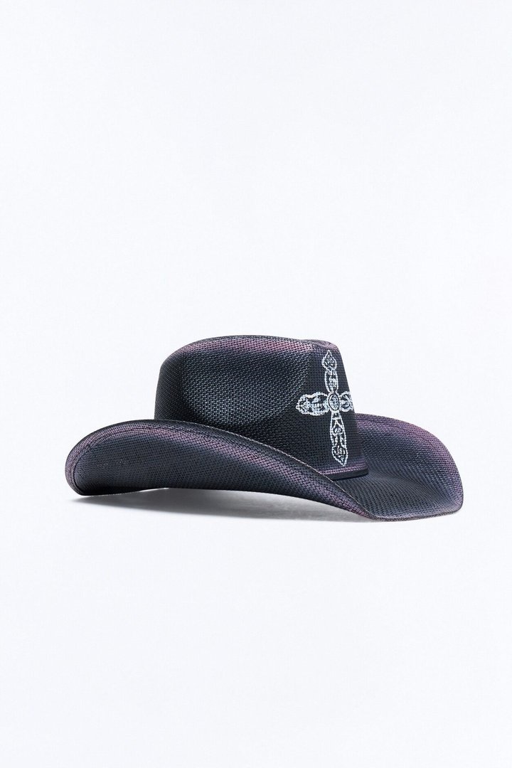 Western Halo Cowboy Hat - Purple