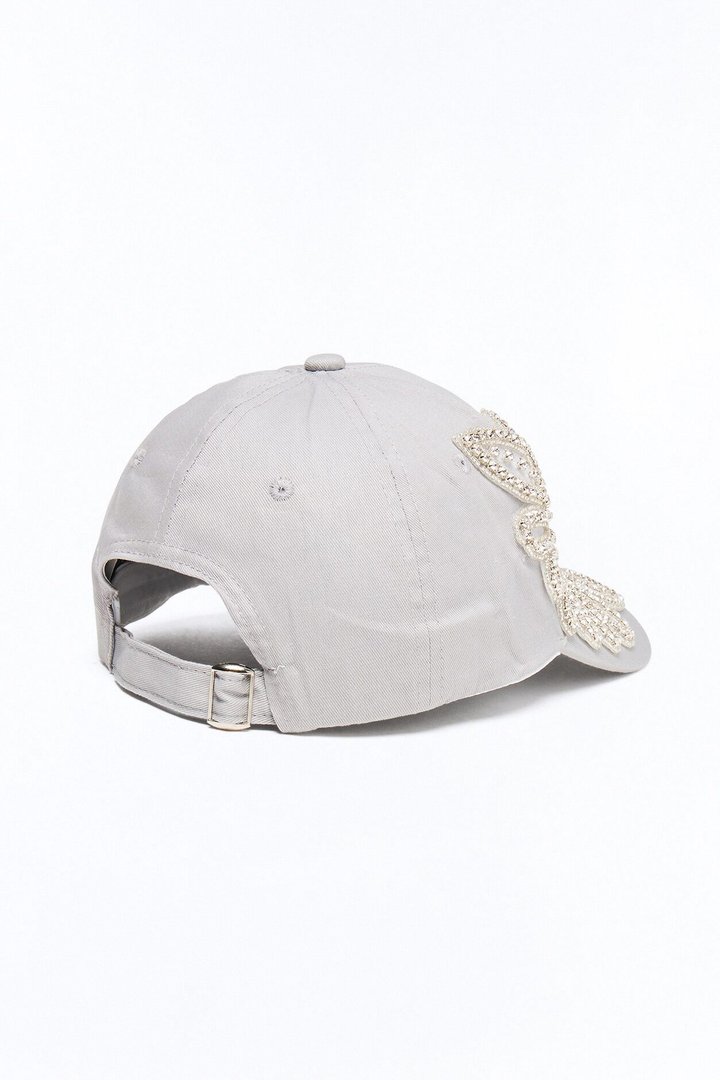 In My City NY Embellished Baseball Hat - Grey