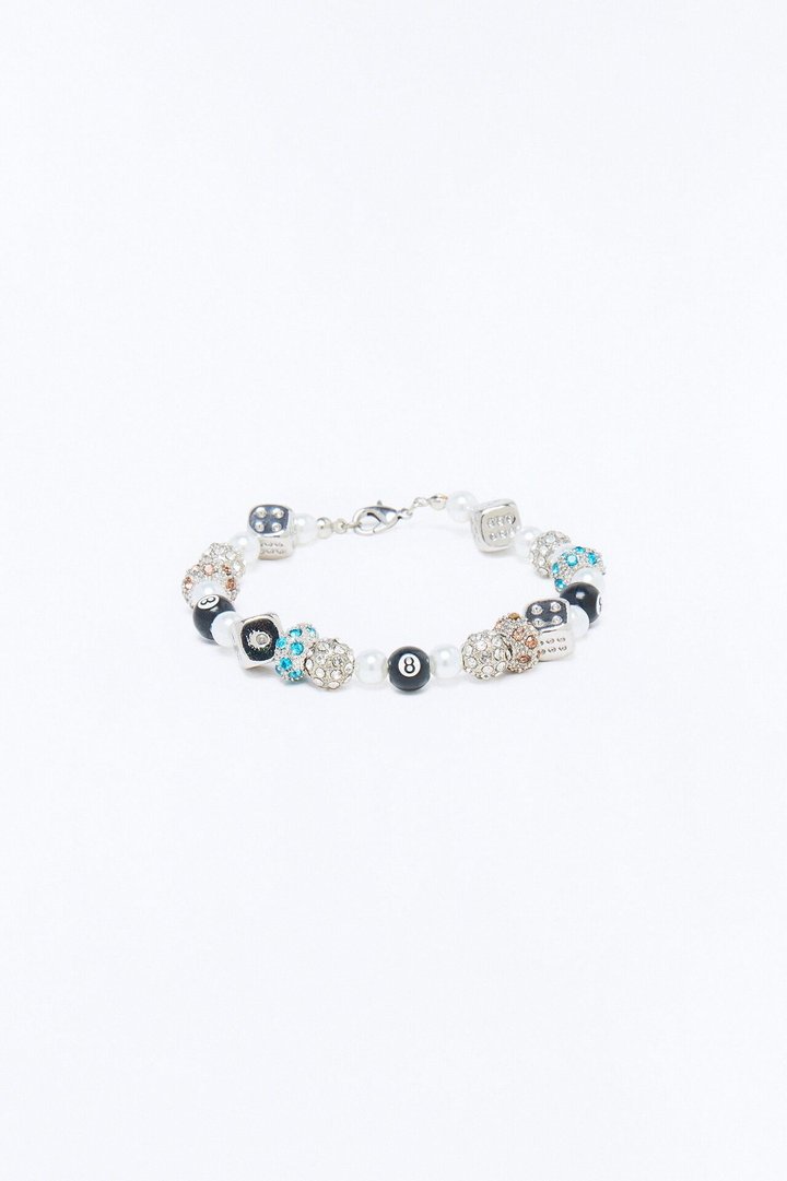 Silver Hustle Bead Bracelet - Silver
