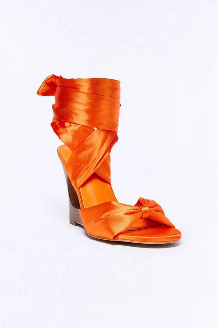 Zen Wrap Up Wood Wedges - Orange
