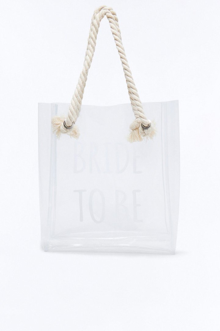 Bride To Be Clear Tote - Clear