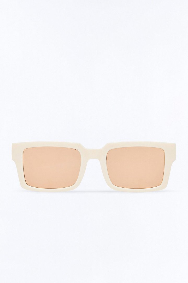 Same Day Different Girl Square Sunglasses - Ivory