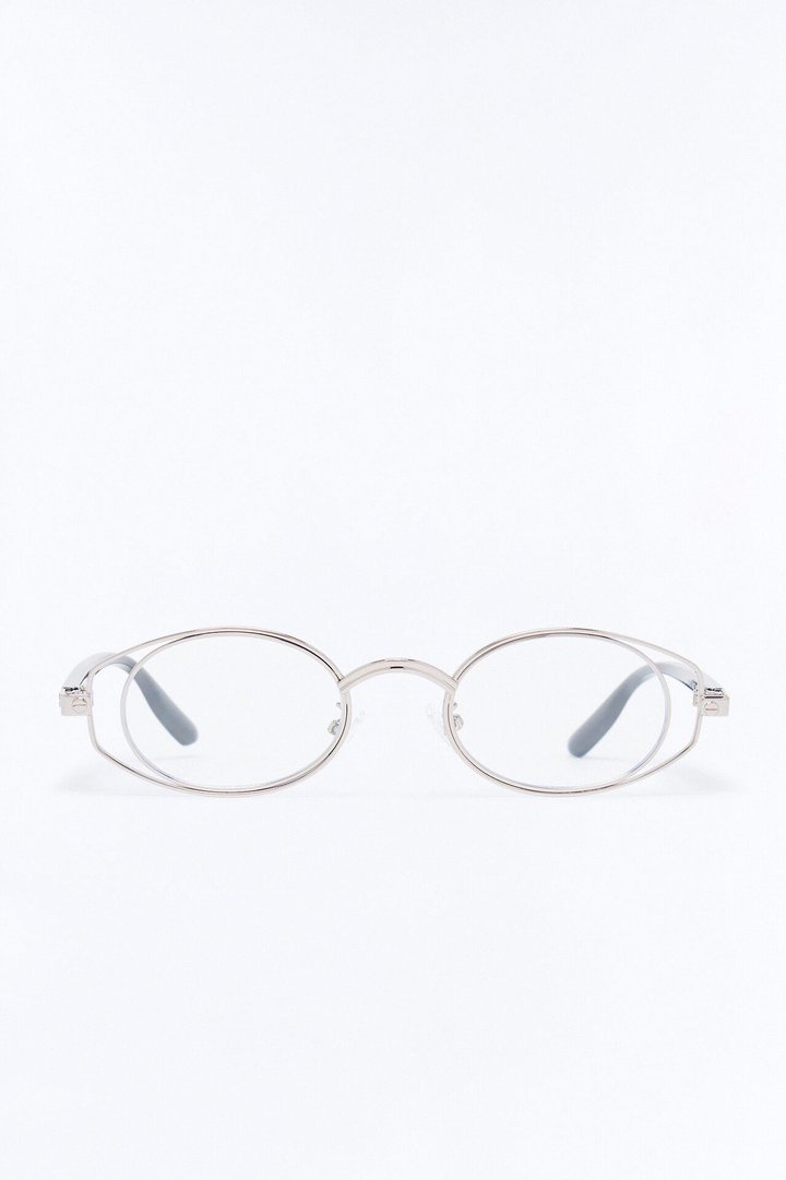 Clear As Can Be Glasses - Silver