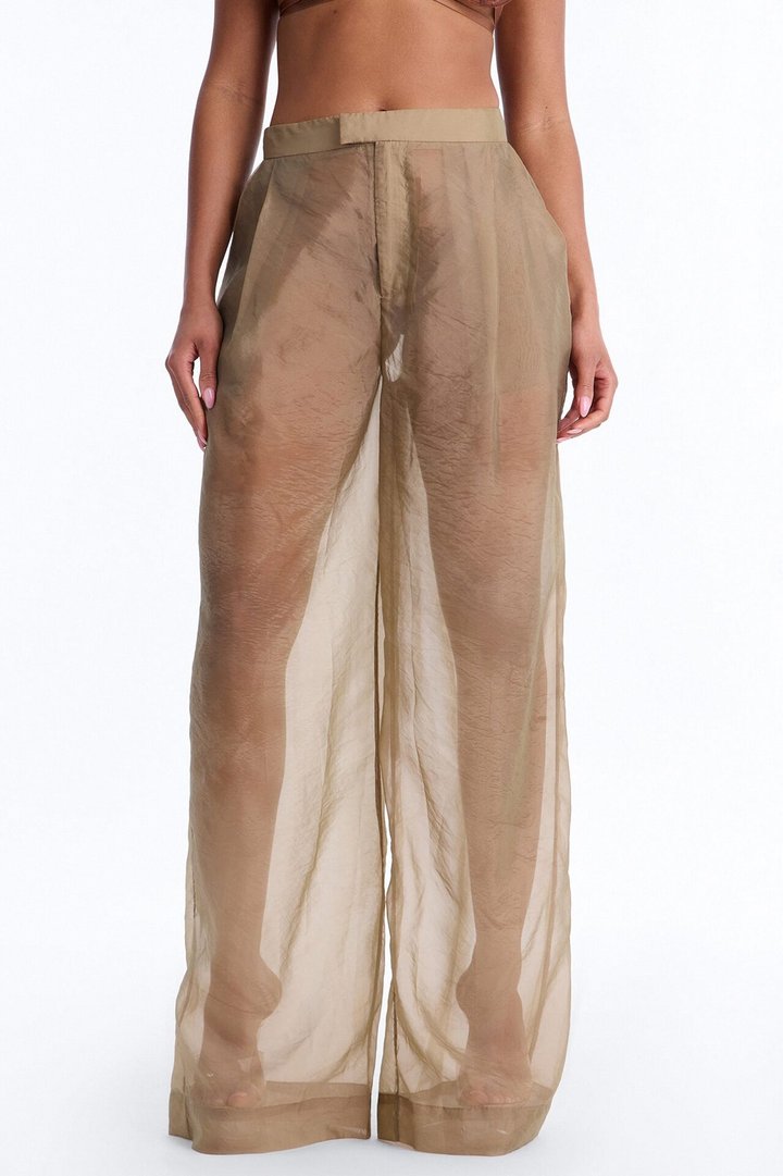 Celine Organza Trouser - Olive