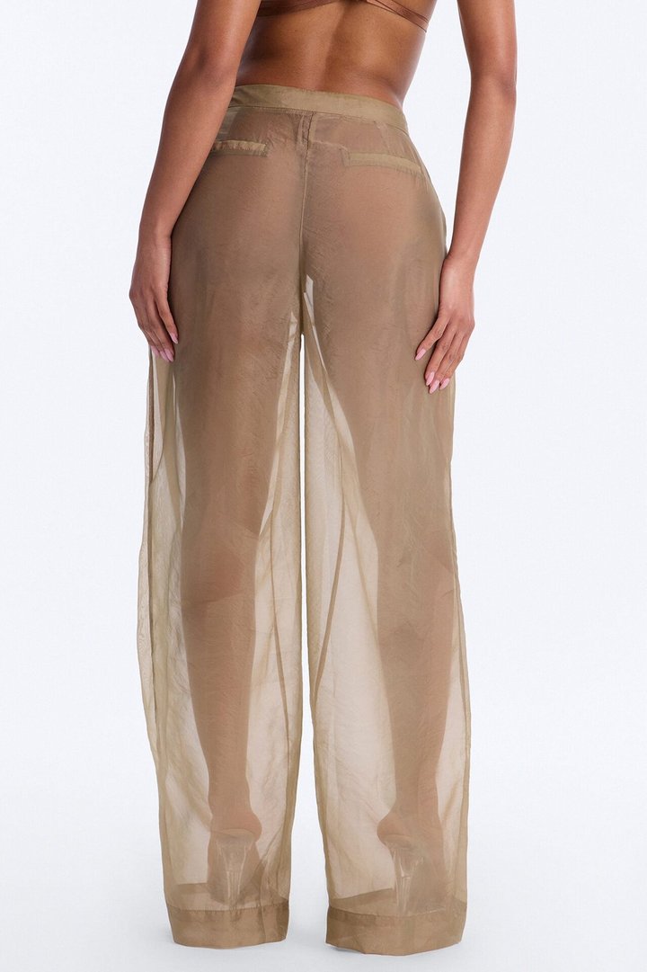 Celine Organza Trouser - Olive