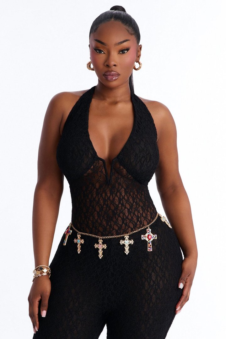 Faithfully Hot Chain Belt - Gold