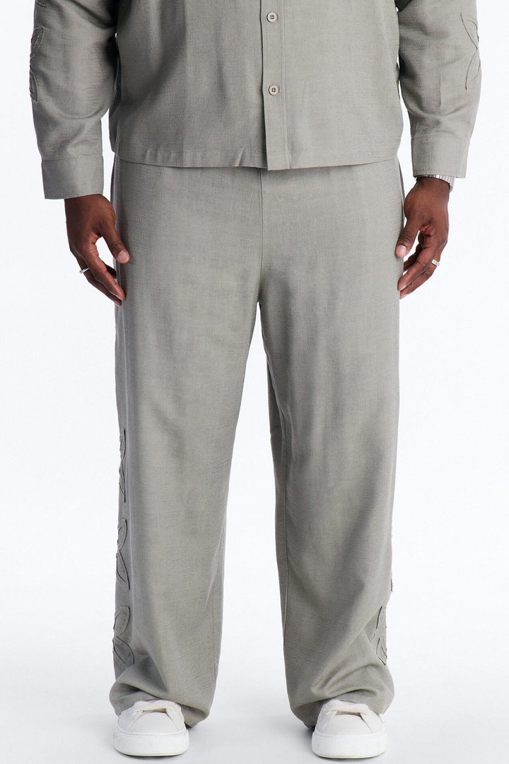 Wide Leg Tropical Fearless Pant - Sage