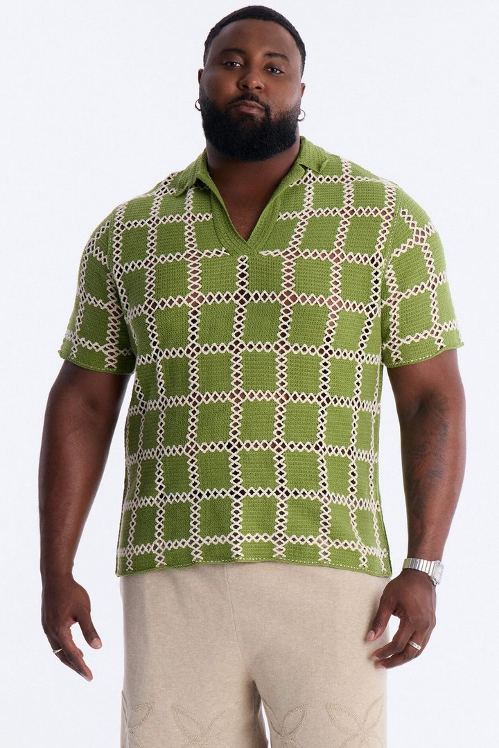 Open Field Crochet Johnny Polo - Olive