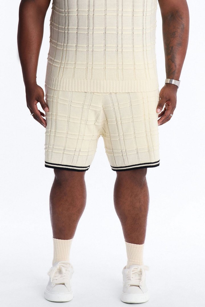 Relaxed Riviera Knit Short - Cream