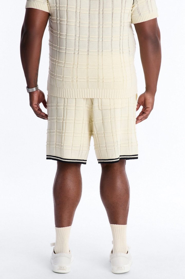 Relaxed Riviera Knit Short - Cream