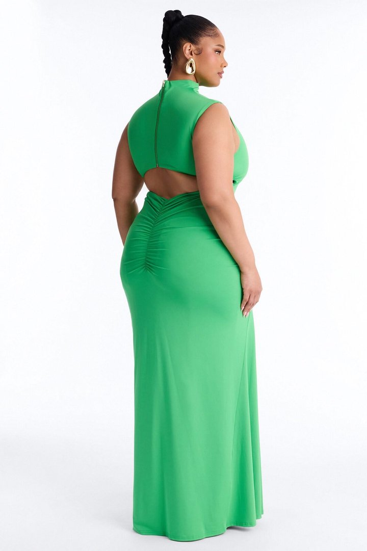 Heat Chic Hardware Maxi Dress - Kelly Green