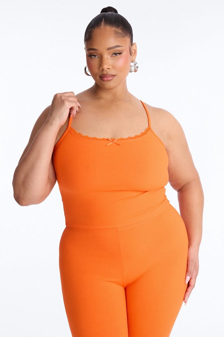 Stirling Snatched Capri Pant Set - Orange