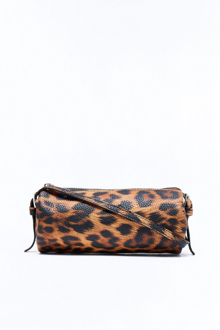 Everyday Essential Faux Leather Shoulder Handbag - Leopard