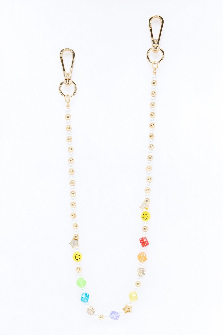 Multi Color Pearl Pant Chain - Multi Color