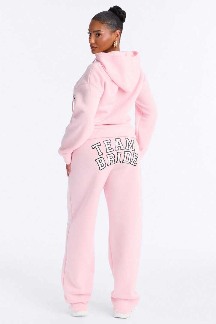Team Bride PJ Hoodie & Sweatpant Set - Pink