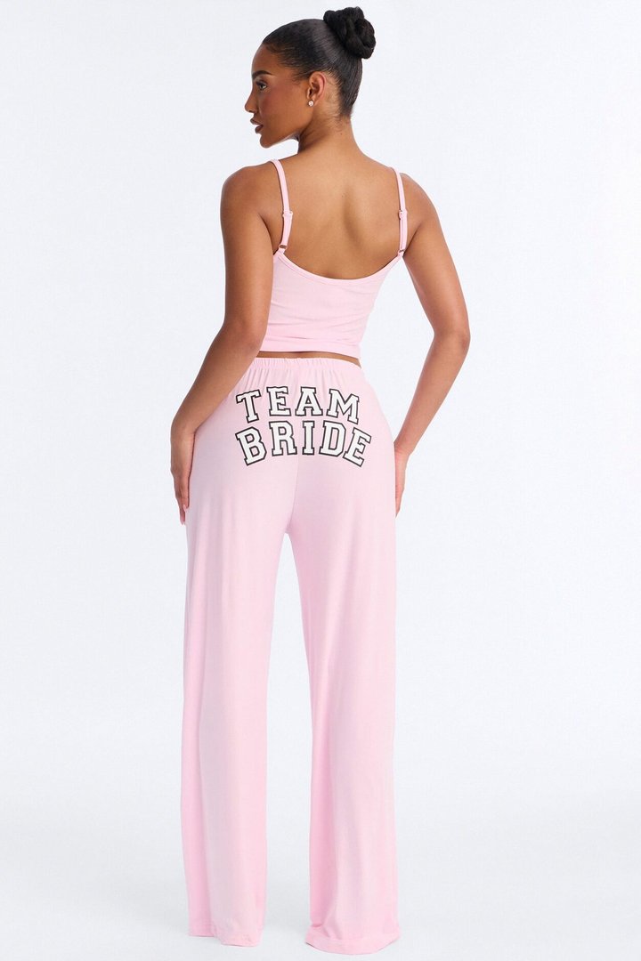 Team Bride Boarding PJ Set - Pink