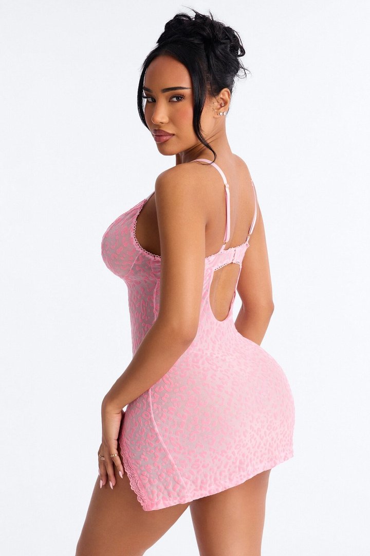 Brianna Mini Side Slit 2 Piece Set - Pink