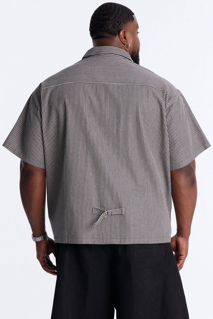 Boxy Tokyo Drift Zip Up - Black