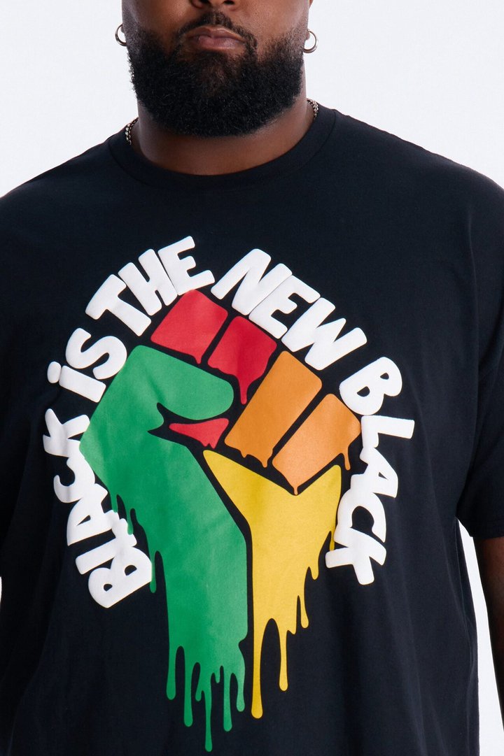 Black Is The New Black Oversized Short Sleeve Tee - Black
