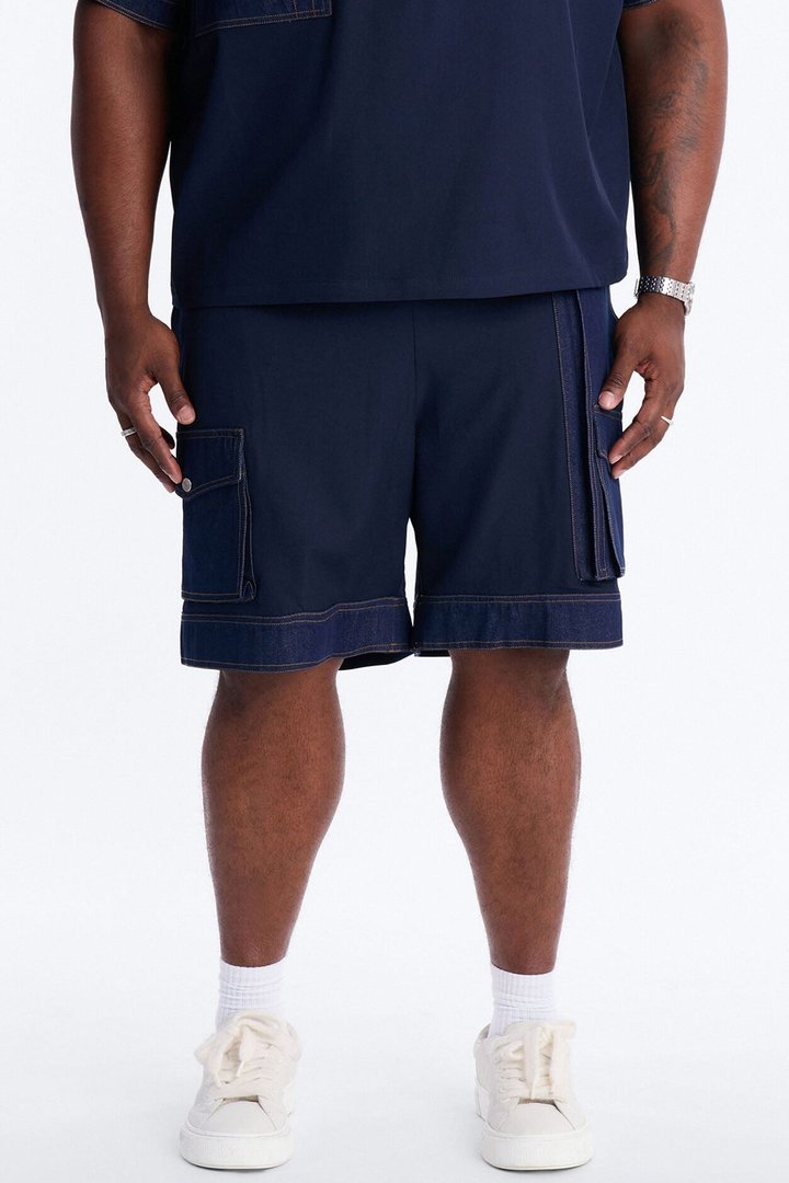 Relaxed Blueprint Cargo Short - Indigo
