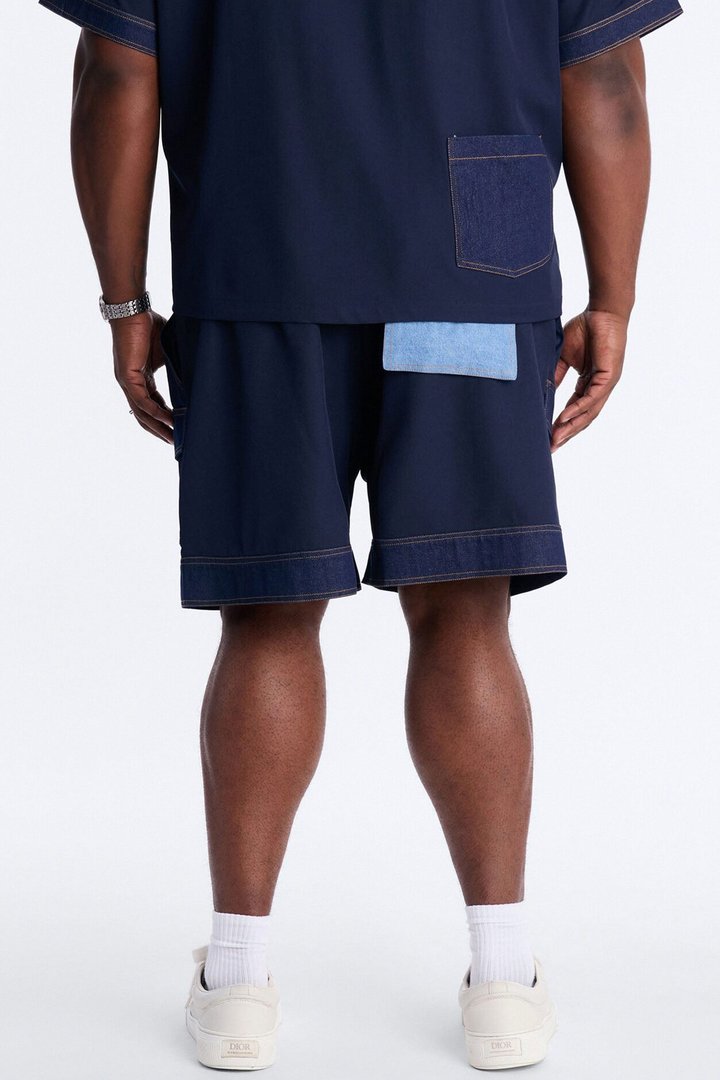 Relaxed Blueprint Cargo Short - Indigo