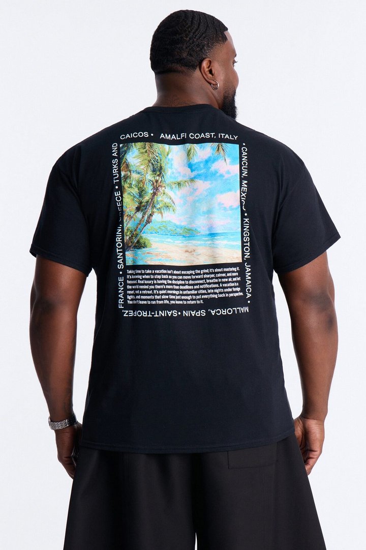 Forever Lost In Paradise Short Sleeve Tee - Black