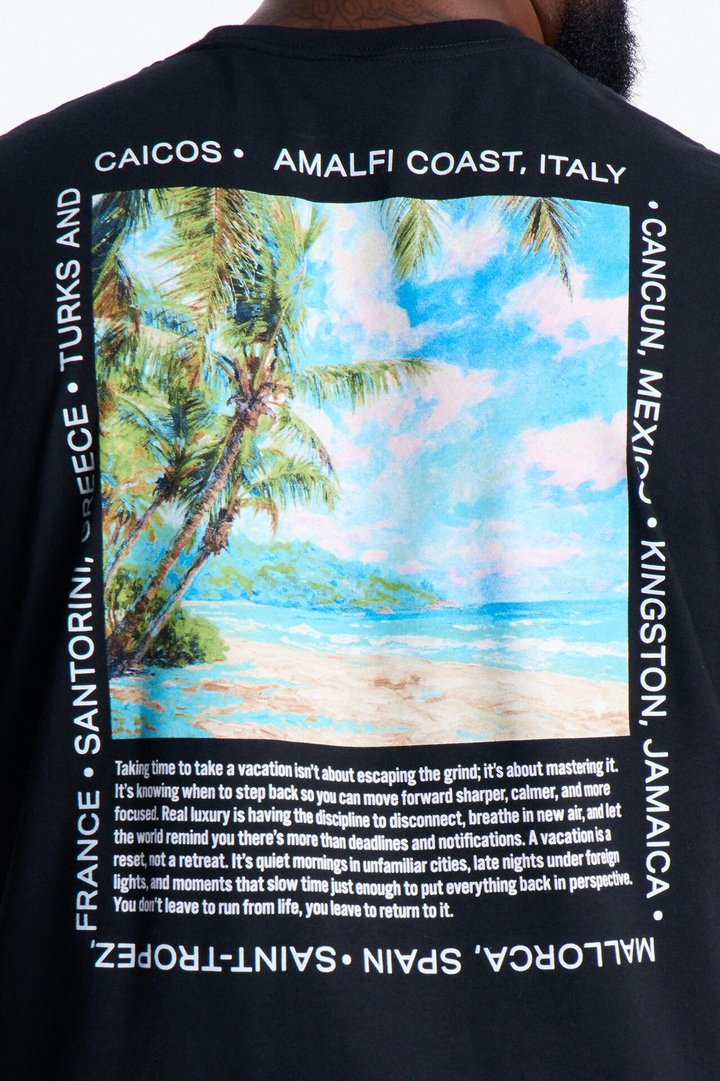 Forever Lost In Paradise Short Sleeve Tee - Black