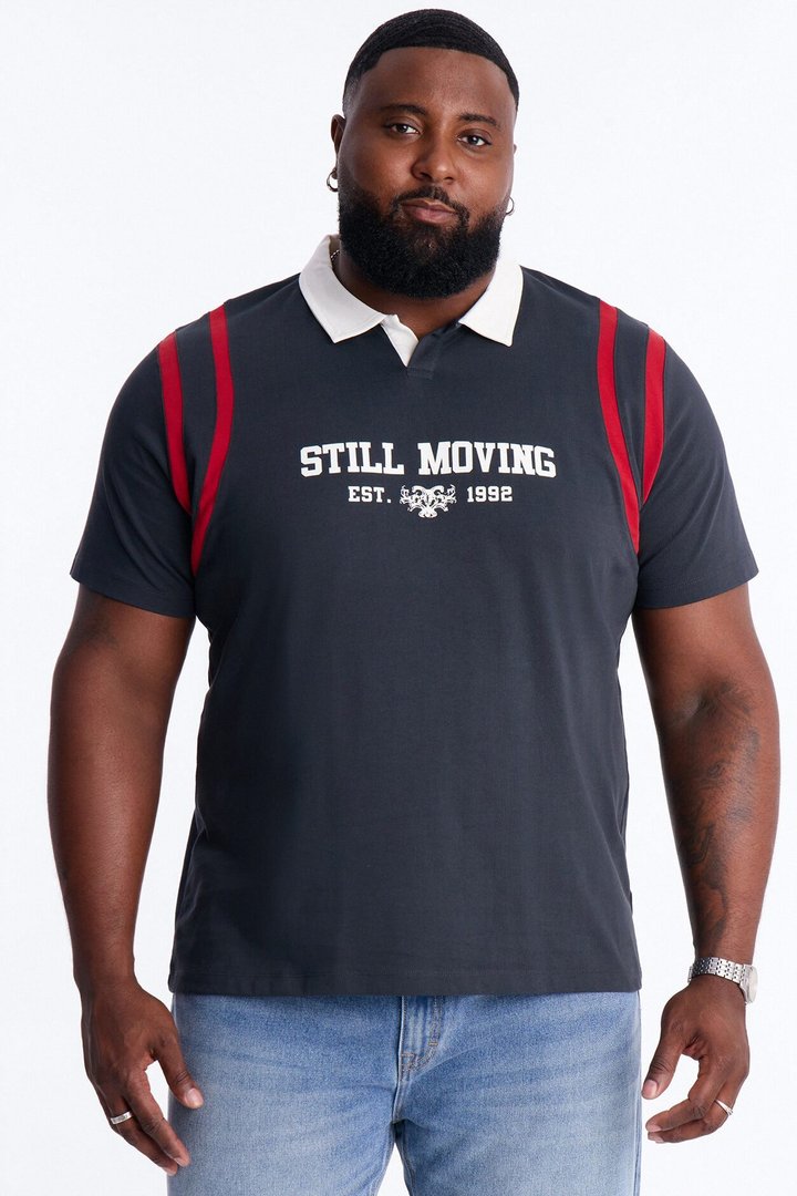 Relaxed Still Moving Polo - Black
