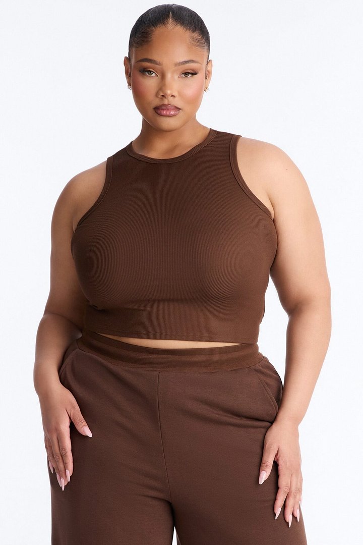 Valencia French Terry Pant Set - Brown