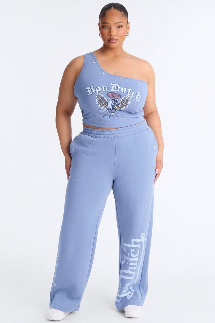 Von Dutch Rocker Grommet Pant - Light Blue