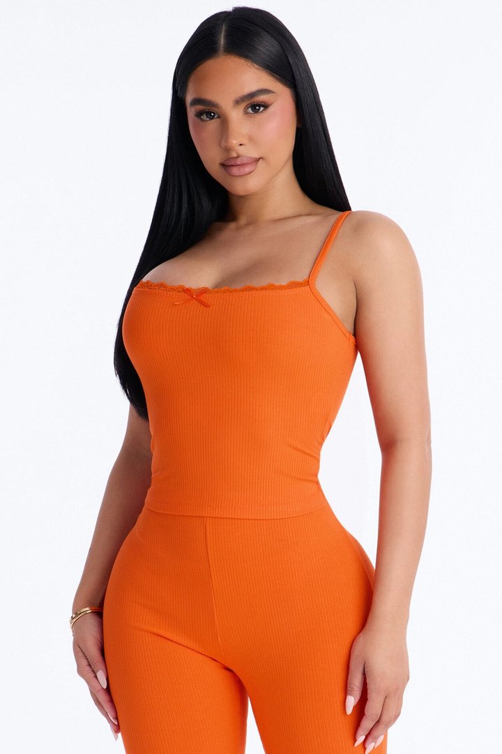 Stirling Snatched Capri Pant Set - Orange
